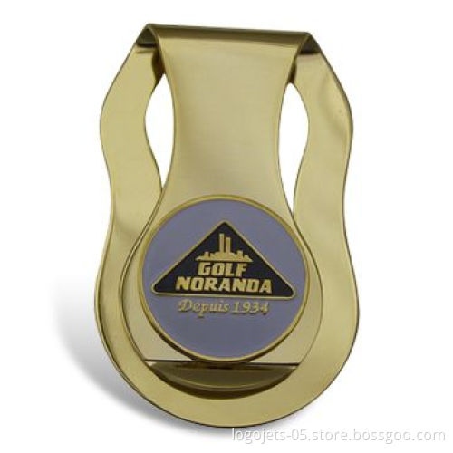 Brass Money Clip with Nickel-plated Finish, Customized Designs and Logos are Accepted